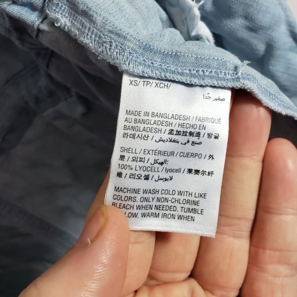 Style & Co Women’s Chambray Jacket Draped Front Lightweight Casual(AE) - Picture 10 of 10